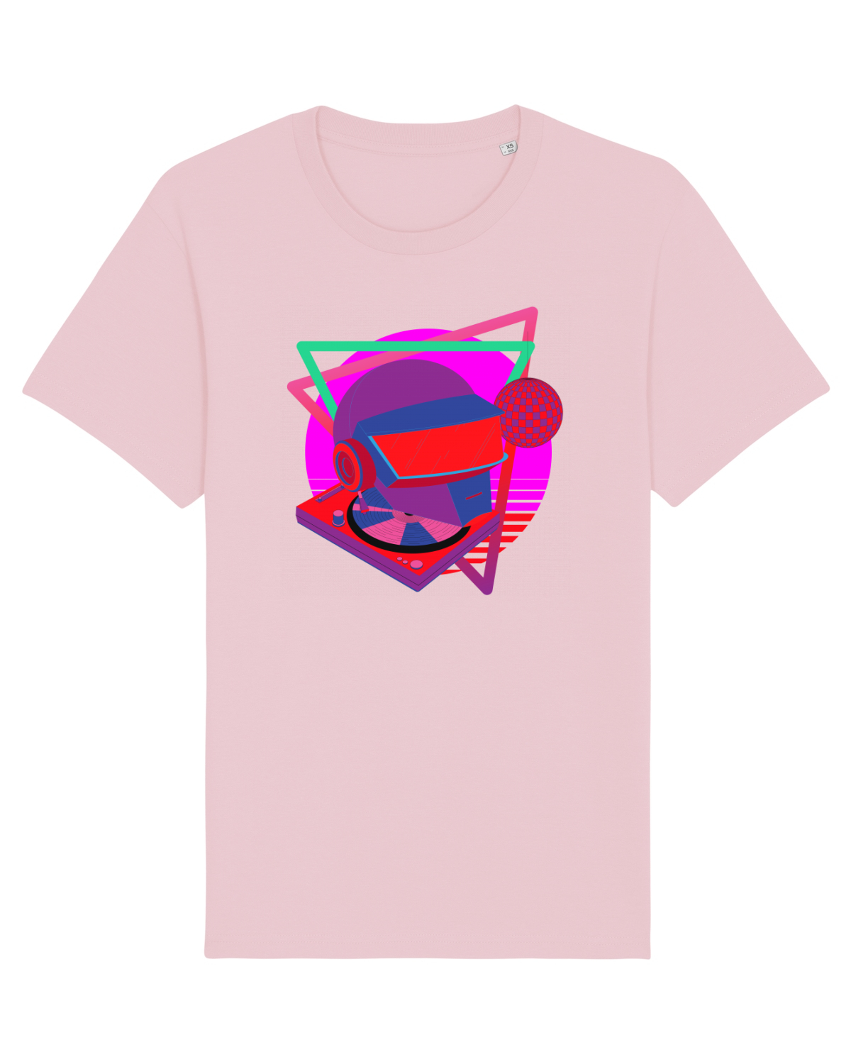 Tricou mânecă scurtă Unisex Rocker Cotton Pink