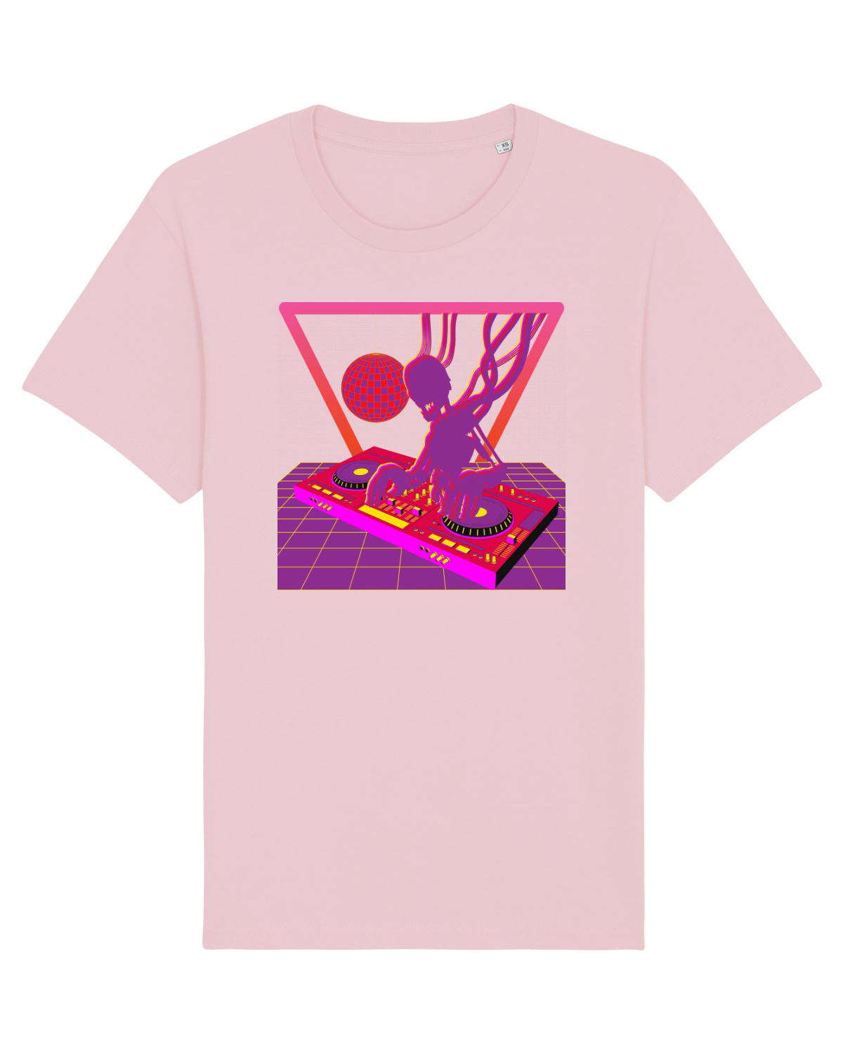 Tricou mânecă scurtă Unisex Rocker Cotton Pink