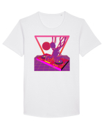 80'S Cyberpunk Dj Tricou mânecă scurtă guler larg Bărbat Skater