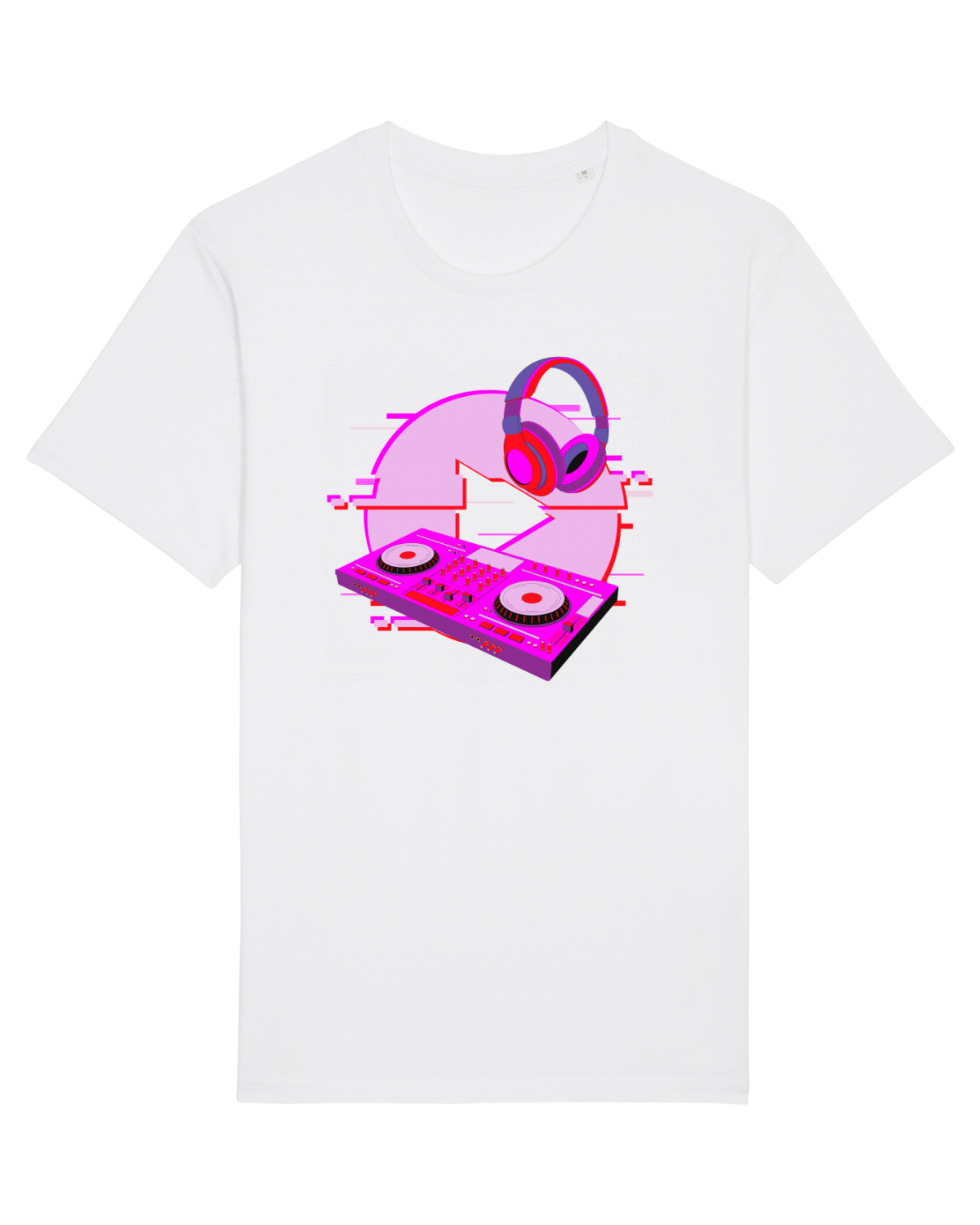 Tricou mânecă scurtă Unisex Rocker White