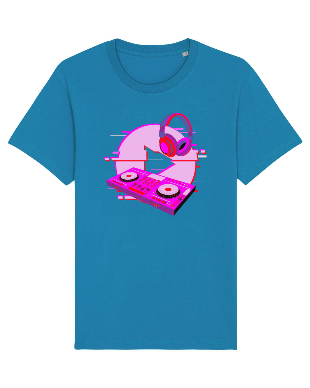 Tricou mânecă scurtă Unisex Rocker Azur