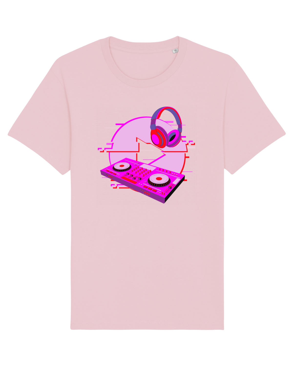 Tricou mânecă scurtă Unisex Rocker Cotton Pink