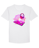 80'S Cyberpunk Dj Tricou mânecă scurtă guler larg Bărbat Skater