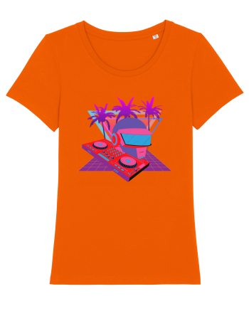 80'S Cyberpunk Dj Bright Orange