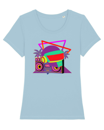 80'S Cyberpunk Dj Sky Blue