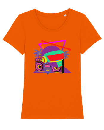 80'S Cyberpunk Dj Bright Orange