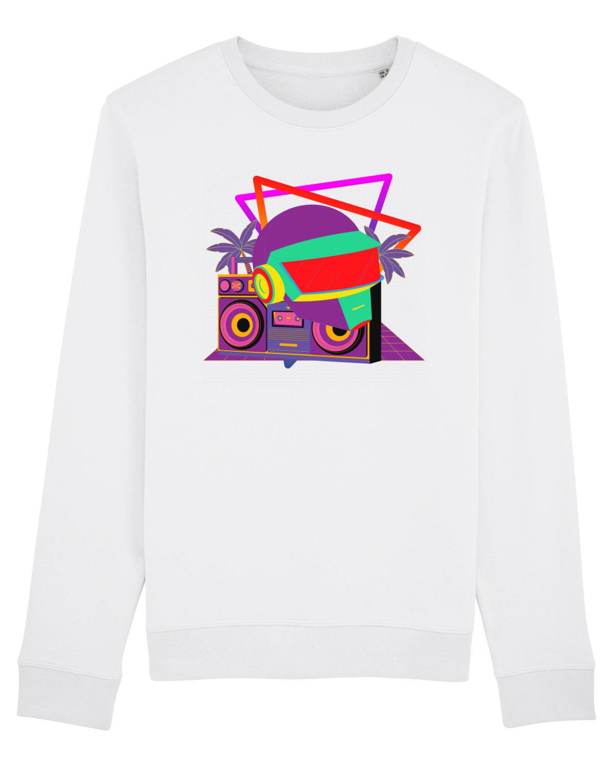 Bluză mânecă lungă Unisex Rise White