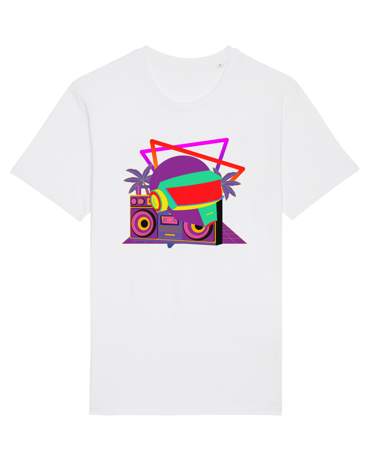Tricou mânecă scurtă Unisex Rocker White
