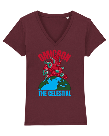 Omicron Covid Variant Burgundy