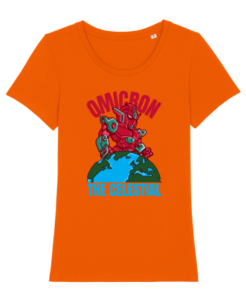 Omicron Covid Variant Bright Orange