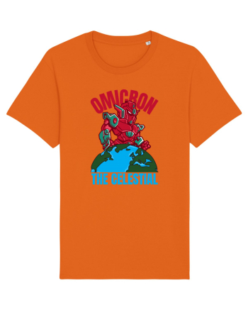 Omicron Covid Variant Bright Orange