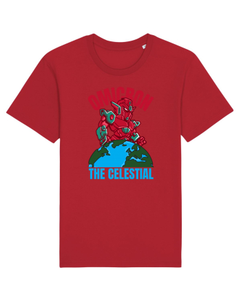 Omicron Covid Variant Red