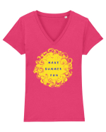 Make summer fun Tricou mânecă scurtă guler V Damă Evoker