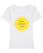 Make summer fun Tricou mânecă scurtă guler larg fitted Damă Expresser