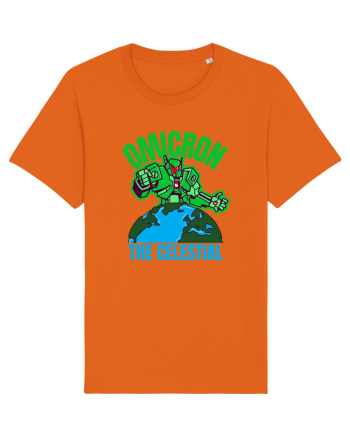 Omicron Covid Variant Bright Orange