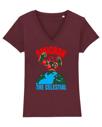 Omicron Covid Variant Burgundy