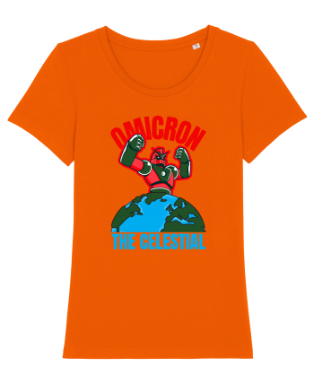Omicron Covid Variant Bright Orange