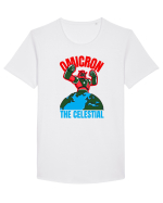 Omicron Covid Variant Tricou mânecă scurtă guler larg Bărbat Skater