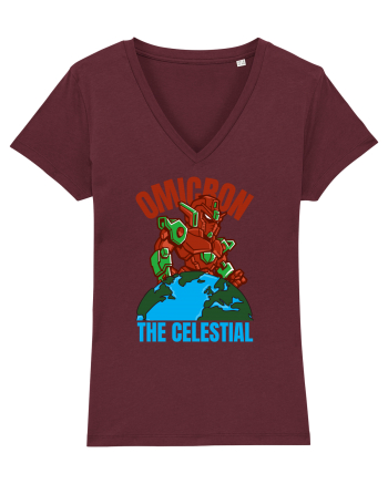 Omicron Covid Variant Burgundy