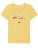 Wanted Worked Tricou mânecă scurtă guler larg fitted Damă Expresser