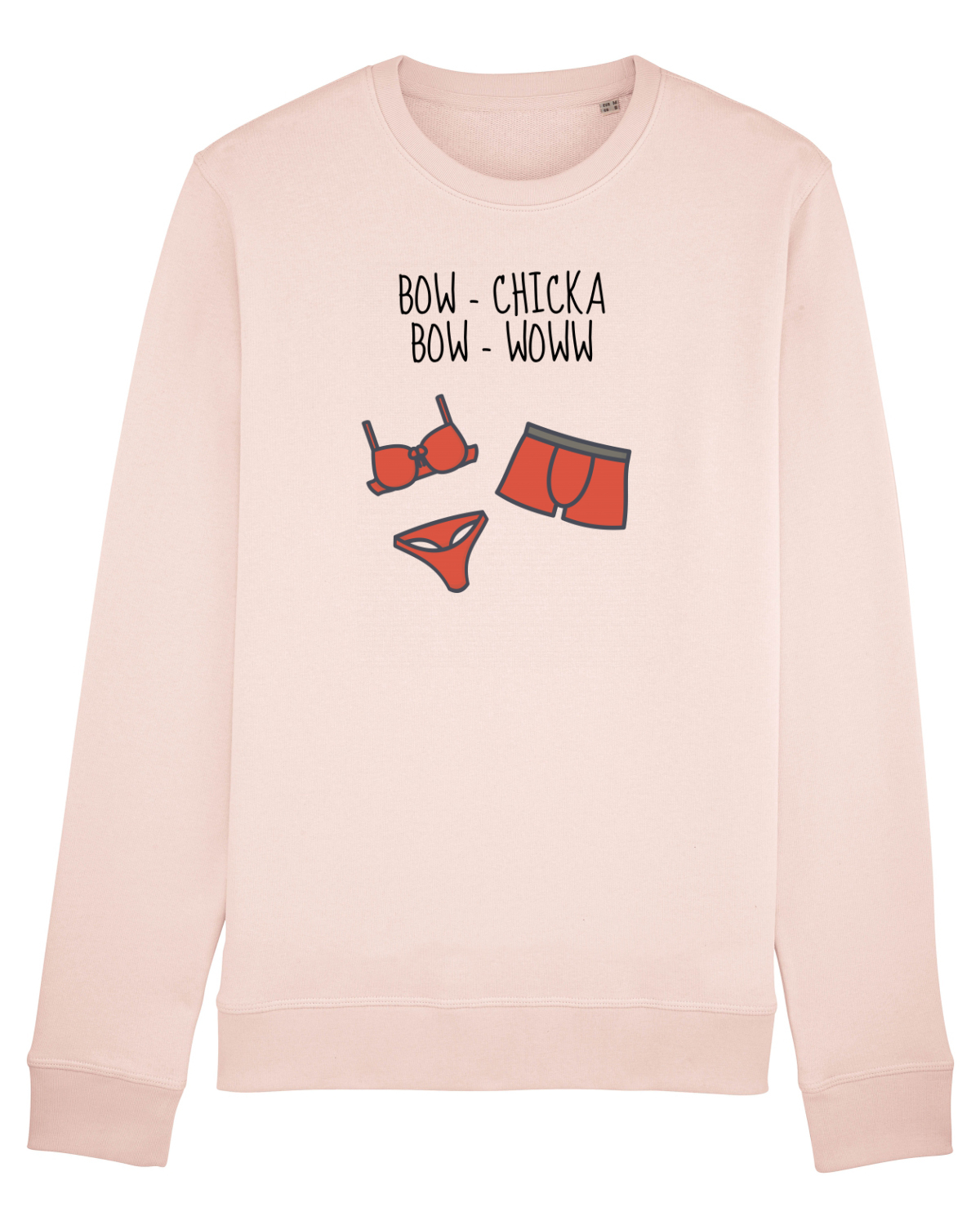 Bluză mânecă lungă Unisex Rise Candy Pink