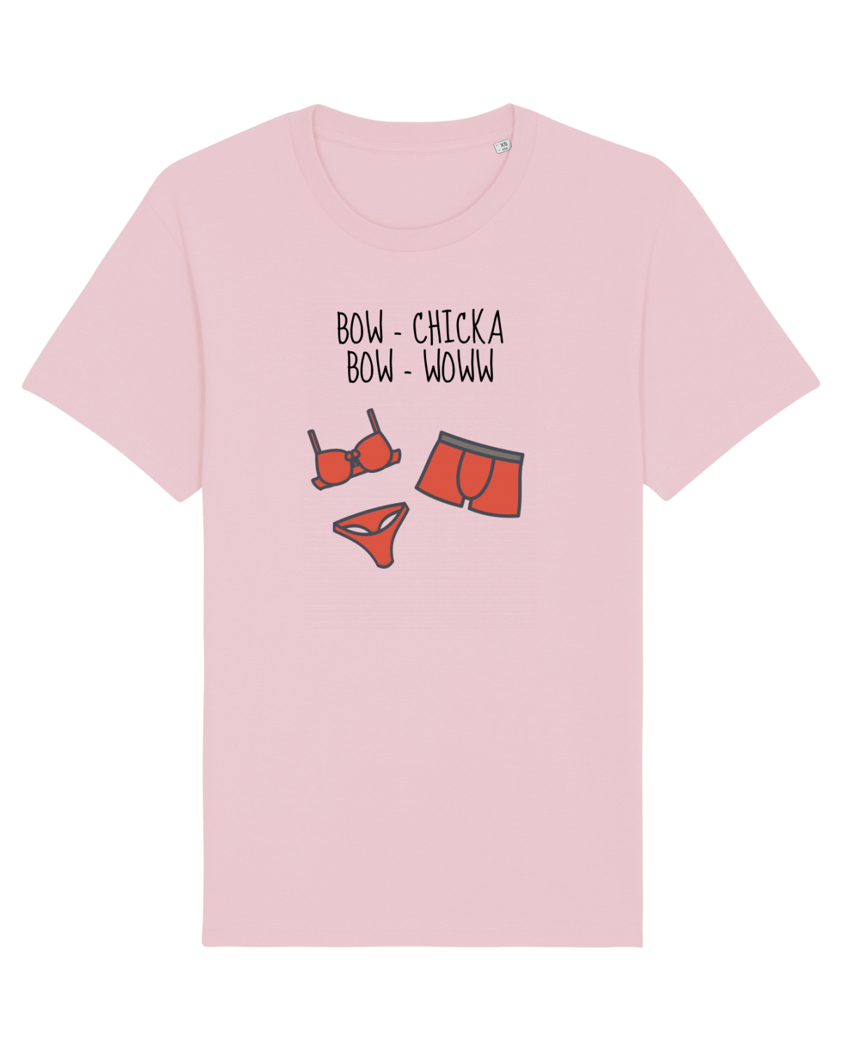 Tricou mânecă scurtă Unisex Rocker Cotton Pink