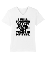 I will forever say i'm good, even if i got tears in my eyes. Tricou mânecă scurtă guler V Bărbat Presenter
