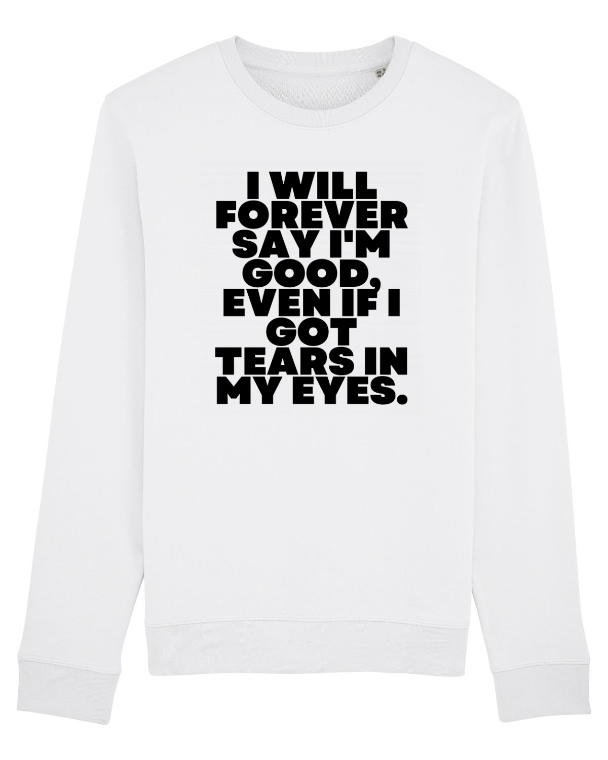 Bluză mânecă lungă Unisex Rise White