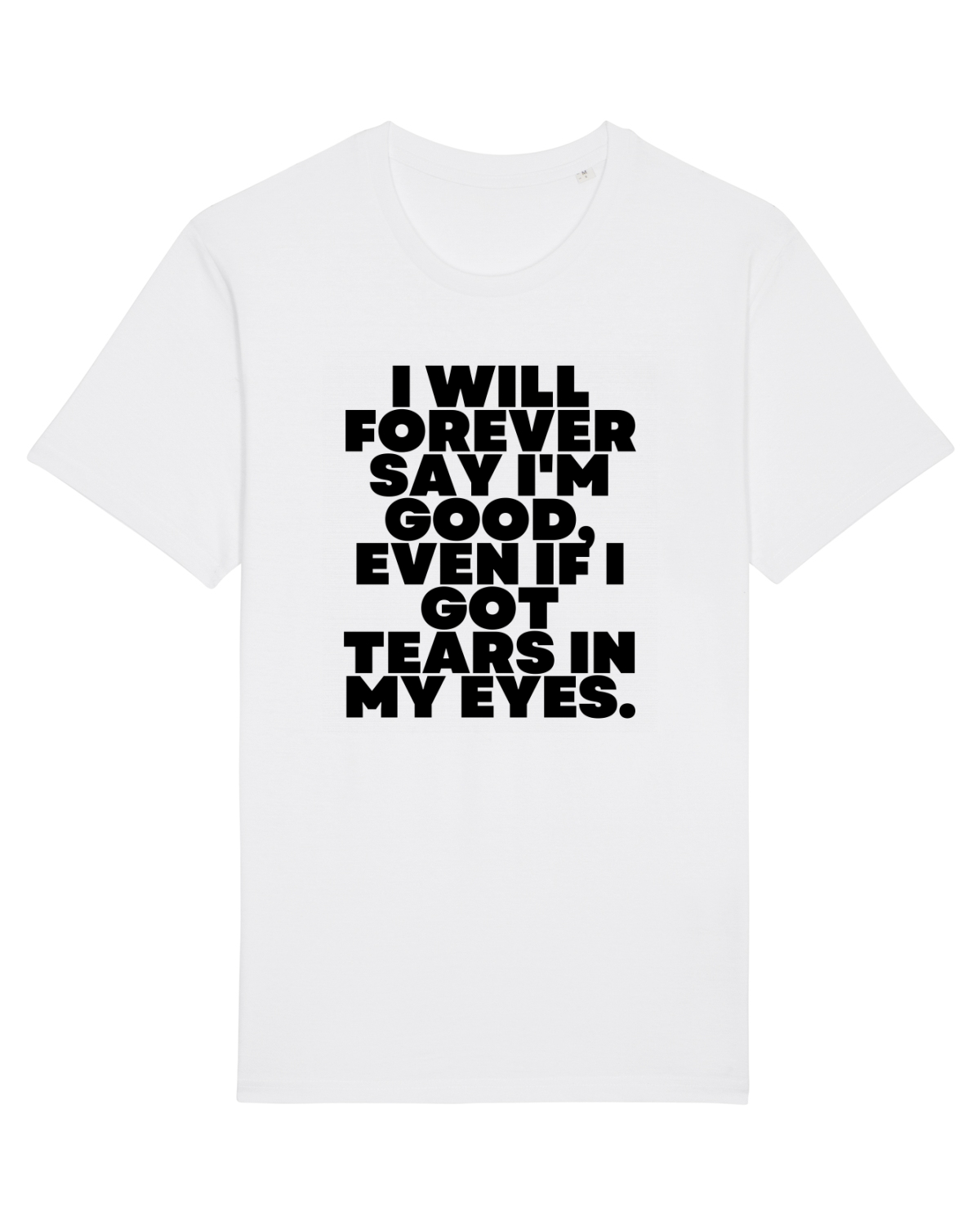 Tricou mânecă scurtă Unisex Rocker White