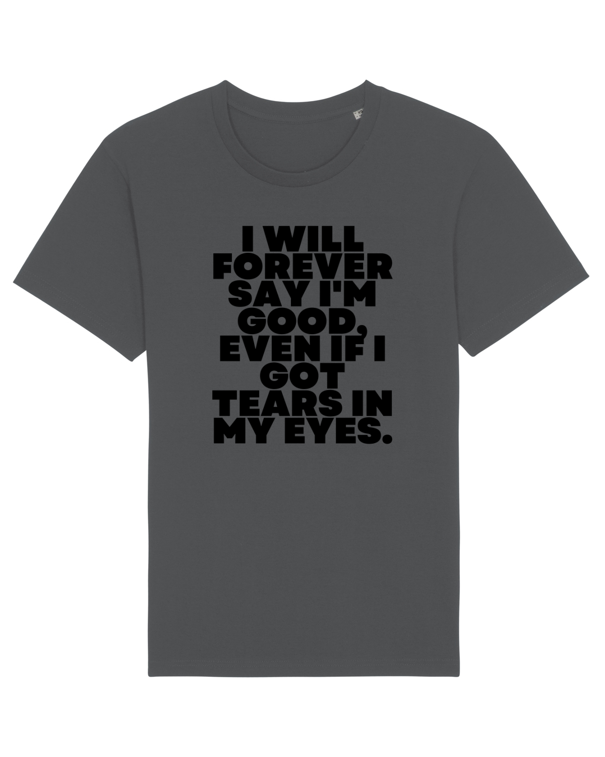 Tricou mânecă scurtă Unisex Rocker Anthracite
