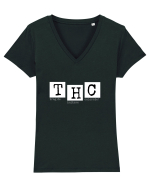 THC Tricou mânecă scurtă guler V Damă Evoker