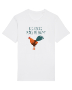 Big Cocks Make Me Happy Tricou mânecă scurtă Unisex Rocker