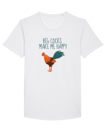 Big Cocks Make Me Happy Tricou mânecă scurtă guler larg Bărbat Skater