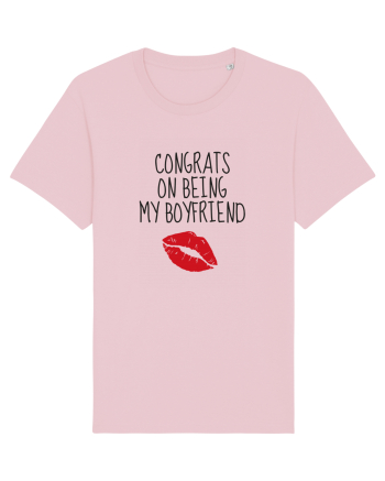 Congrats On Being My Boyfriend Cotton Pink