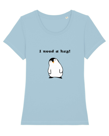 I need a hug Sky Blue