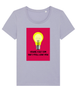 You're A Bit Dim But I Still Love You Tricou mânecă scurtă guler larg fitted Damă Expresser