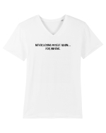 Never losing myself again... for anyone. Tricou mânecă scurtă guler V Bărbat Presenter