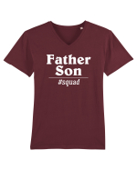 Father and Son Squad Tricou mânecă scurtă guler V Bărbat Presenter