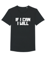 If I can I will Tricou mânecă scurtă guler larg Bărbat Skater