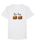 Nice Buns Tricou mânecă scurtă guler larg Bărbat Skater
