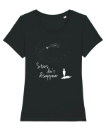 Stars don't disappear Tricou mânecă scurtă guler larg fitted Damă Expresser