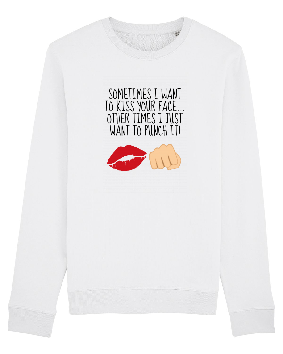 Bluză mânecă lungă Unisex Rise White