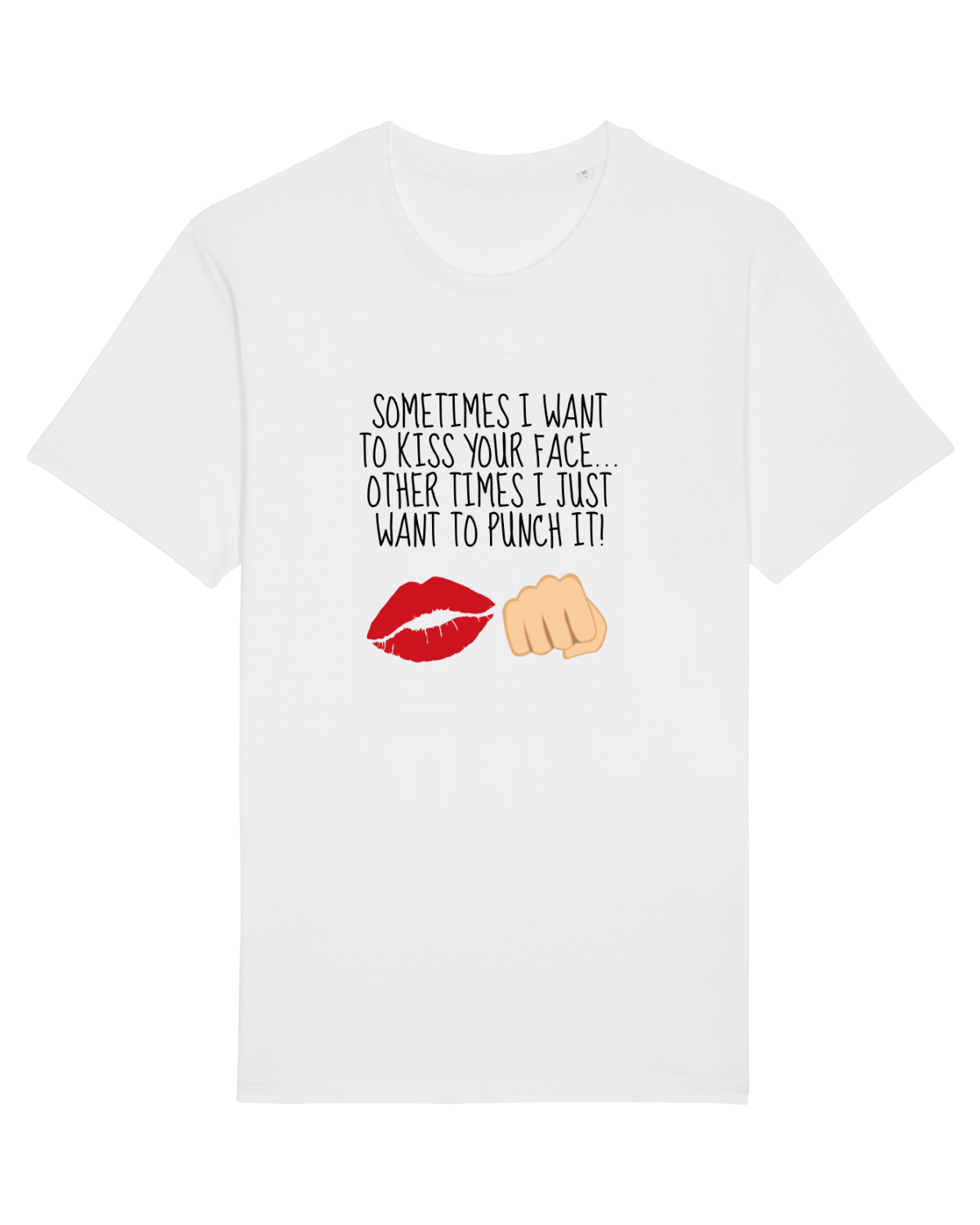 Tricou mânecă scurtă Unisex Rocker White