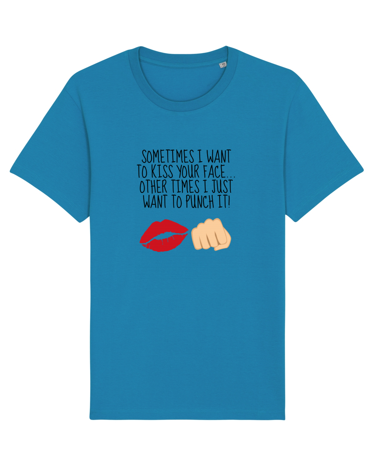 Tricou mânecă scurtă Unisex Rocker Azur