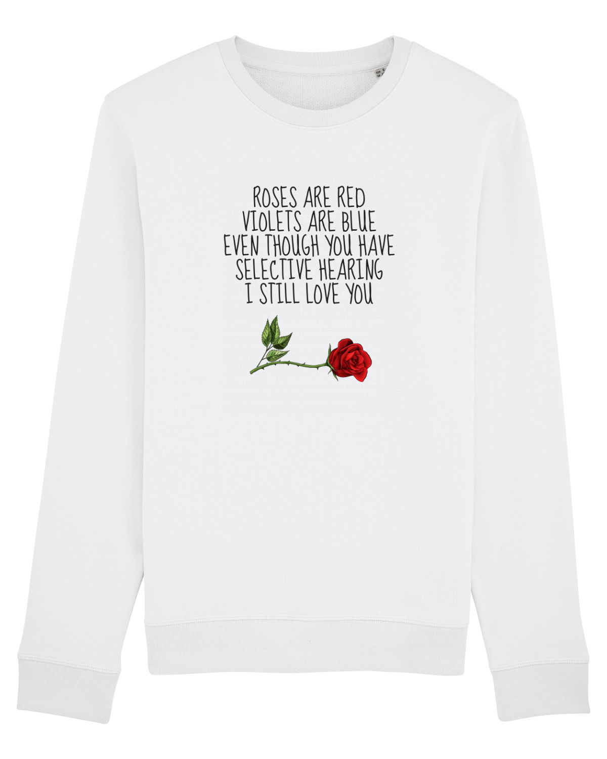 Bluză mânecă lungă Unisex Rise White