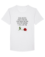 Roses Are Red Tricou mânecă scurtă guler larg Bărbat Skater