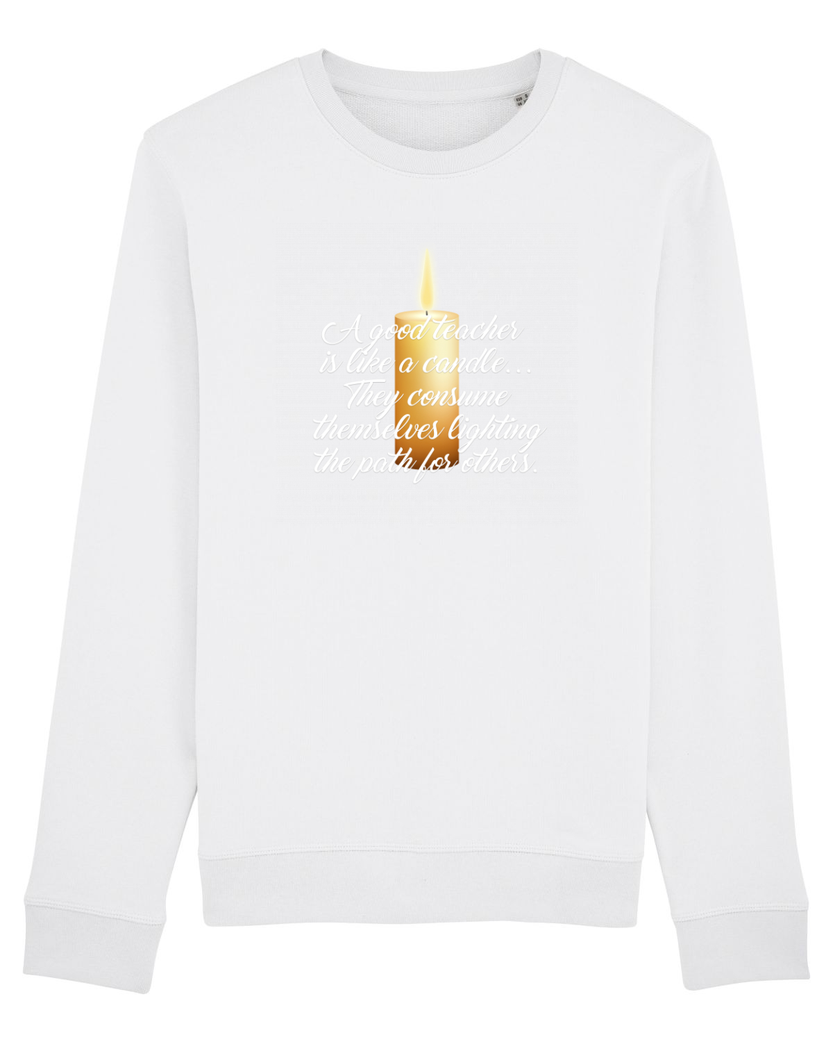 Bluză mânecă lungă Unisex Rise White