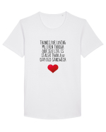 Thanks For Loving Me Tricou mânecă scurtă guler larg Bărbat Skater
