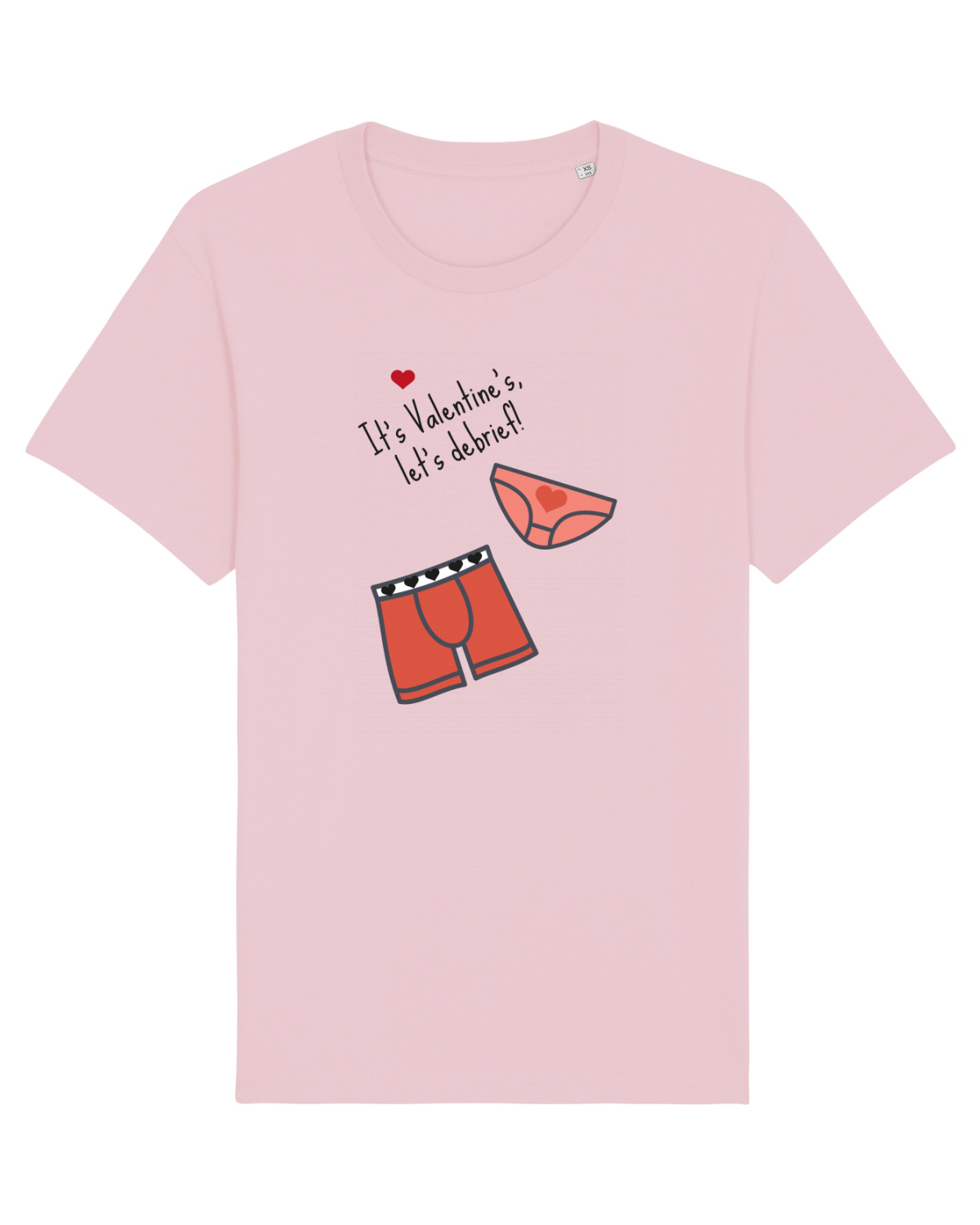 Tricou mânecă scurtă Unisex Rocker Cotton Pink