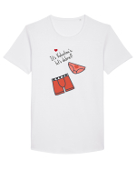 It's Valentine's, let's Debrief! Tricou mânecă scurtă guler larg Bărbat Skater